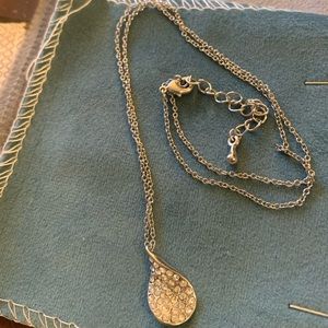 🌈 Silver pave pendant necklace (2 for $10 promo)